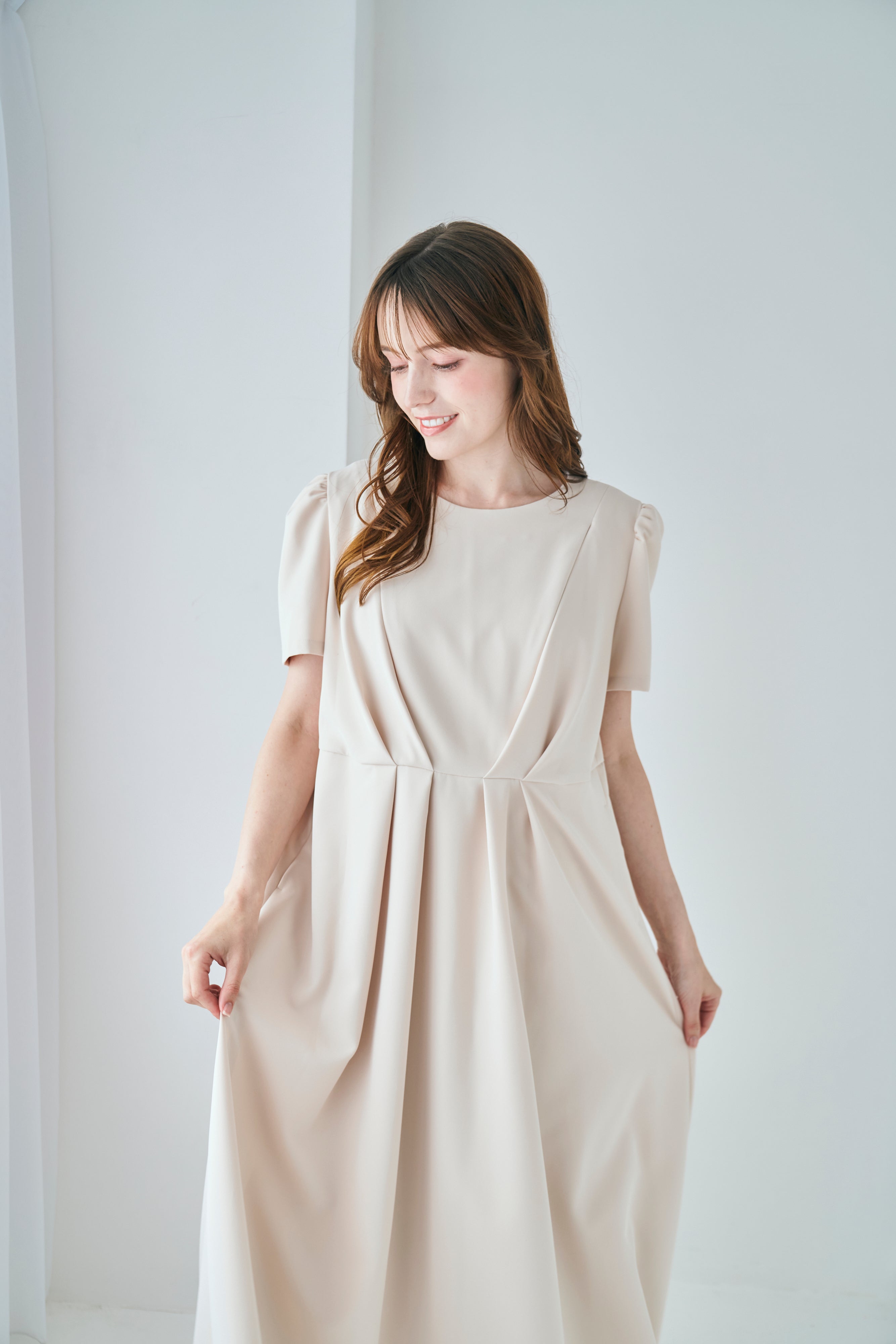 Bloom Dress【Beige】数量限定 / 7月末お届け予定